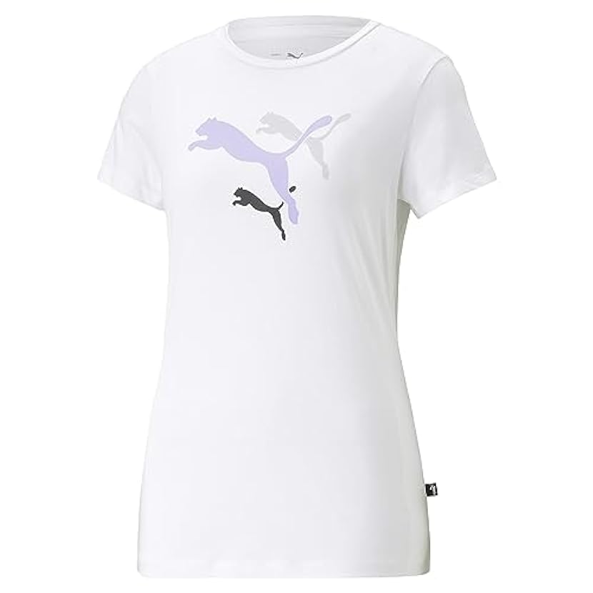 PUMA t-Shirt Ess+Logo Power Donna T-Shirt M/C Bianco S 