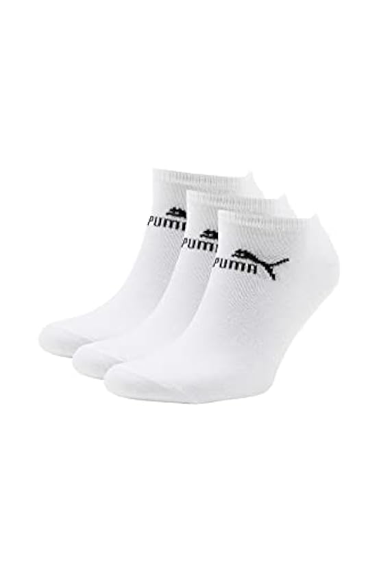 PUMA - Set calzini sportivi, 3 paia, Bianco (White), 39 - 42 443207009