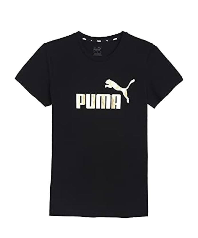 PUMA Ess+ Metallic Logo T Maglietta a Maniche Corte Donna 221904719