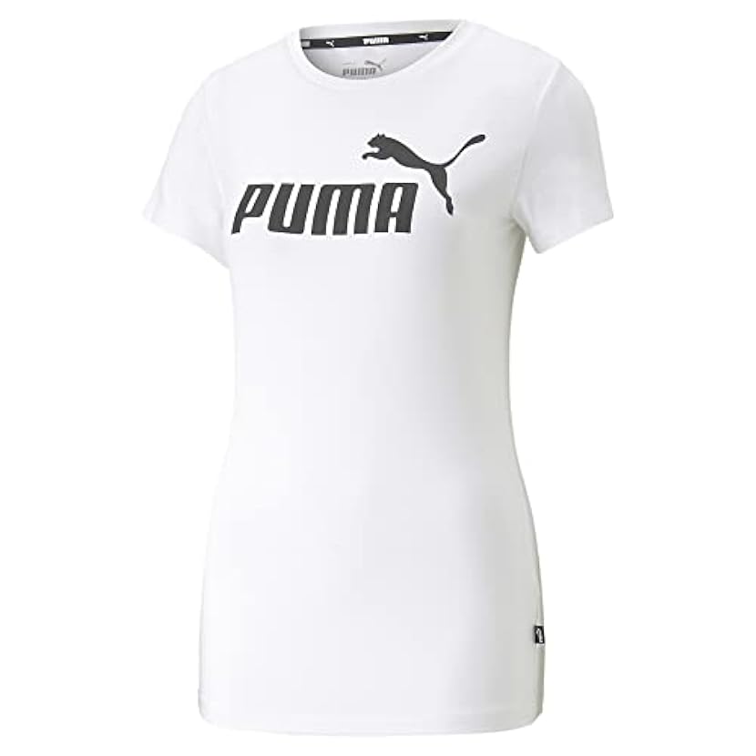 PUMA T-Shirt Aderente con Logo Essentials da Donna 898734466