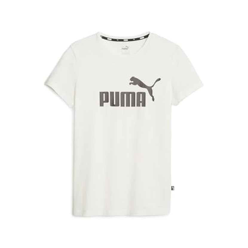PUMA t-Shirt Ess+ Metallic Logo Donna T-Shirt M/C Bianc