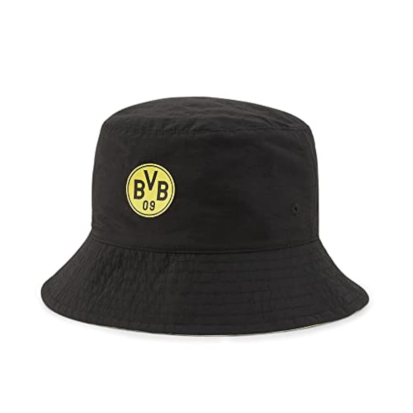 PUMA Unisex Keine Angabe Headwear Cappello a Secchiello da Calcio BVB Iconic OneSize Black Cyber Yellow 923948763