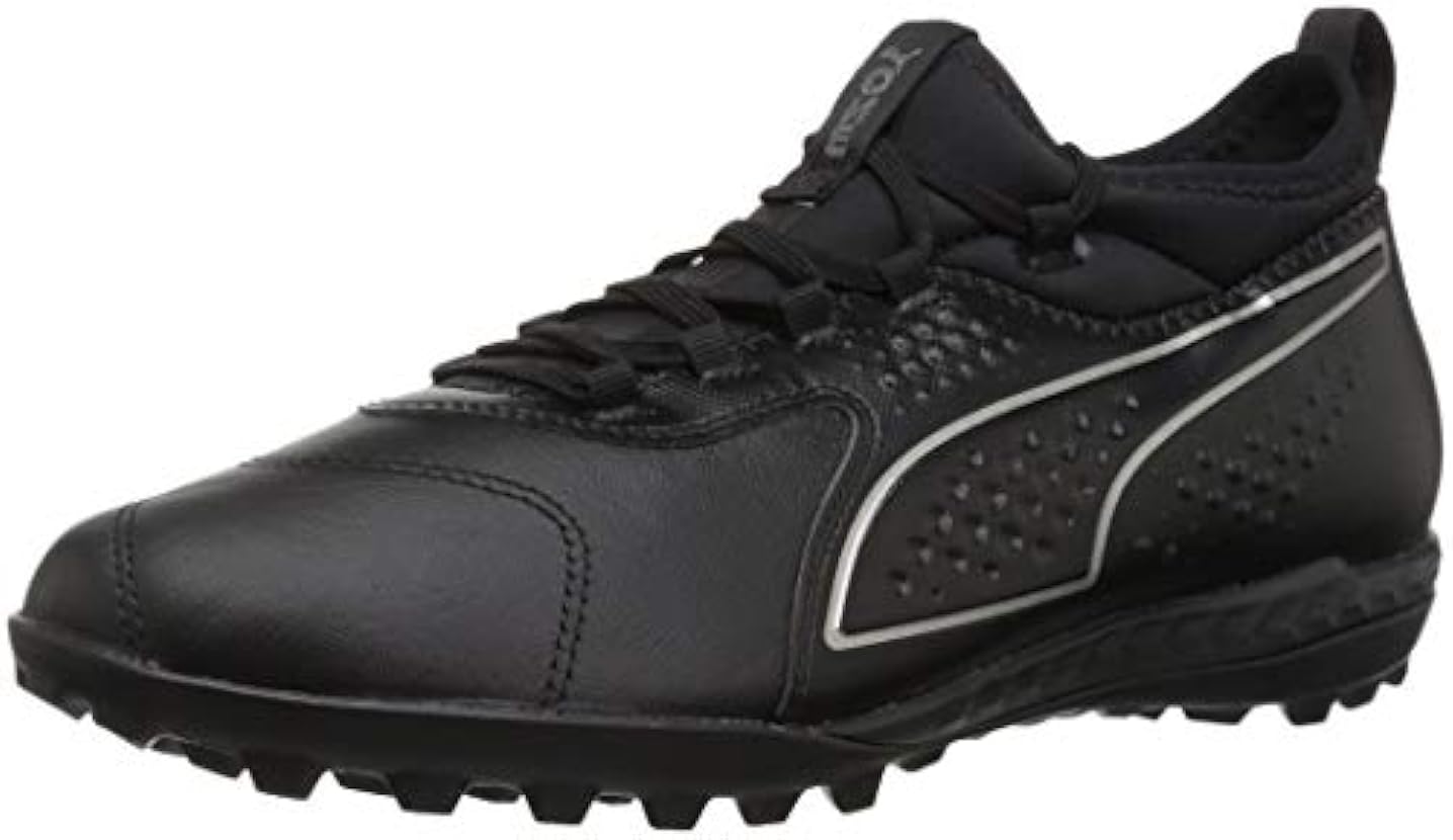 PUMA Men´s One 3 Lth TT Soccer Shoe, Black Black Black, 7 M US 487568794