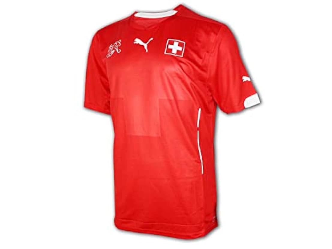 Puma Maglietta da calcio della Svizzera per la casa, colore rosso Suisse Home Shirt 847899596