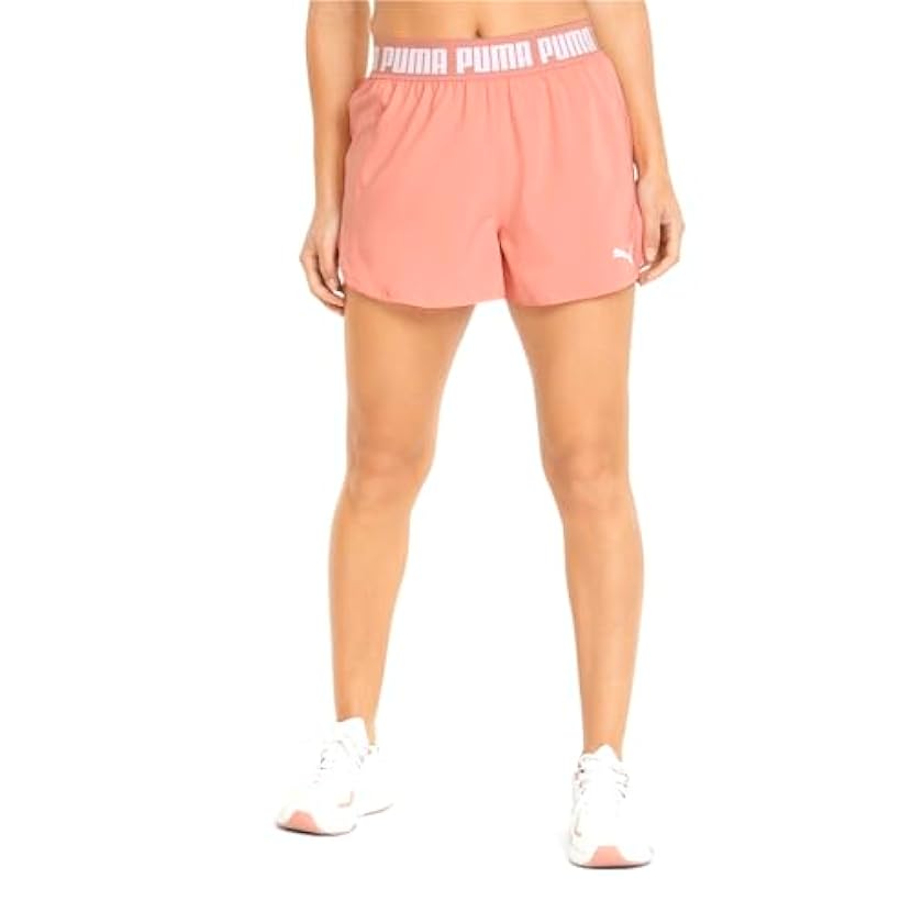 PUMA Pantaloncini da donna in tessuto forte da 7,6 cm per allenamento casual leggeri - rosa 012636120