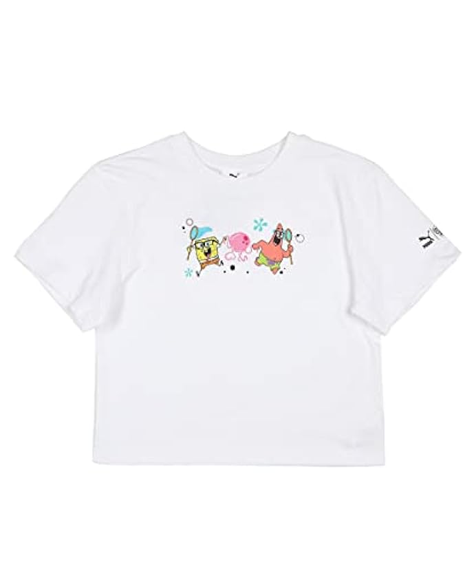 Puma Select X Spongebob Gir Kids Short Sleeve T-shirt 9-10 Years 884996373