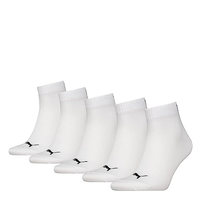PUMA Quarter Plain Socks Calzini (Pacco da 5) Unisex-Adulto 547086467