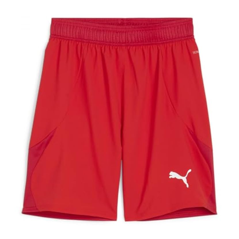 PUMA teamFINAL Shorts - Pantaloncini in Tessuto Adulti Unisex, PUMA Red-PUMA White-Fast Red, 705743 924992494