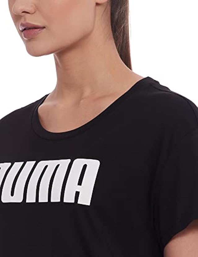 PUMA RTG Logo Donna Donna Moda T-Shirt Tee Nero Nero 38 063634372