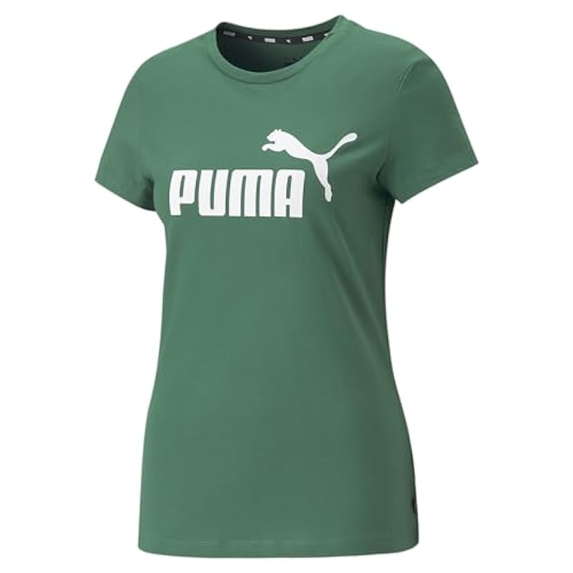 PUMA T-Shirt con Logo Essentials Donna S Vine Green 545