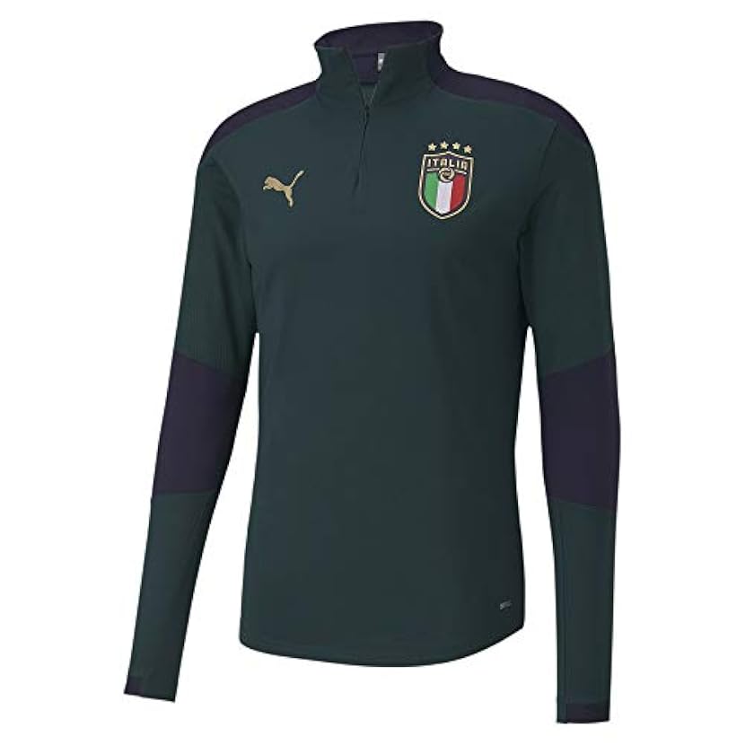 Puma FIGC Training 1/4 Zip T-Shirt, Ponderosapine, S Uo