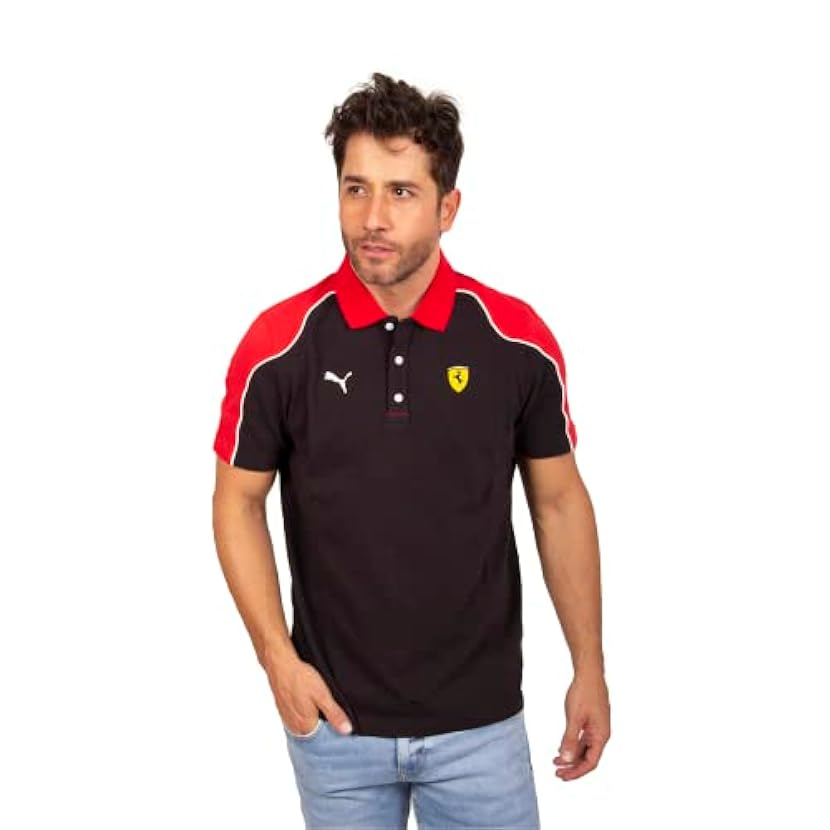 PUMA Scuderia Ferrari Race Polo T-Shirt Uomo 087905304