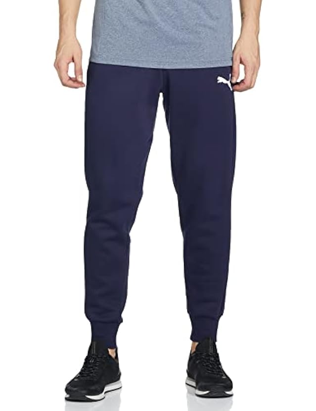 PUMA Pantaloni sportivi da uomo Essentials Logo in blu 