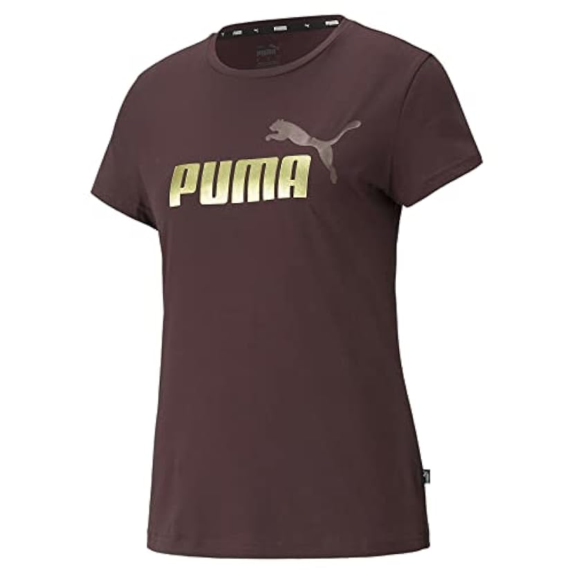 PUMA Ess+ Metallic Logo T Maglietta a Maniche Corte Donna 221904719