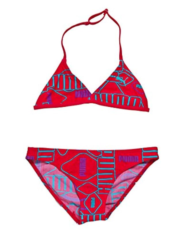 PUMA Bikini da Ragazza con Sporty-Style Triangle Top e Graphic Design, Ragazza, Bikini G. Sportive Triangle 256120762