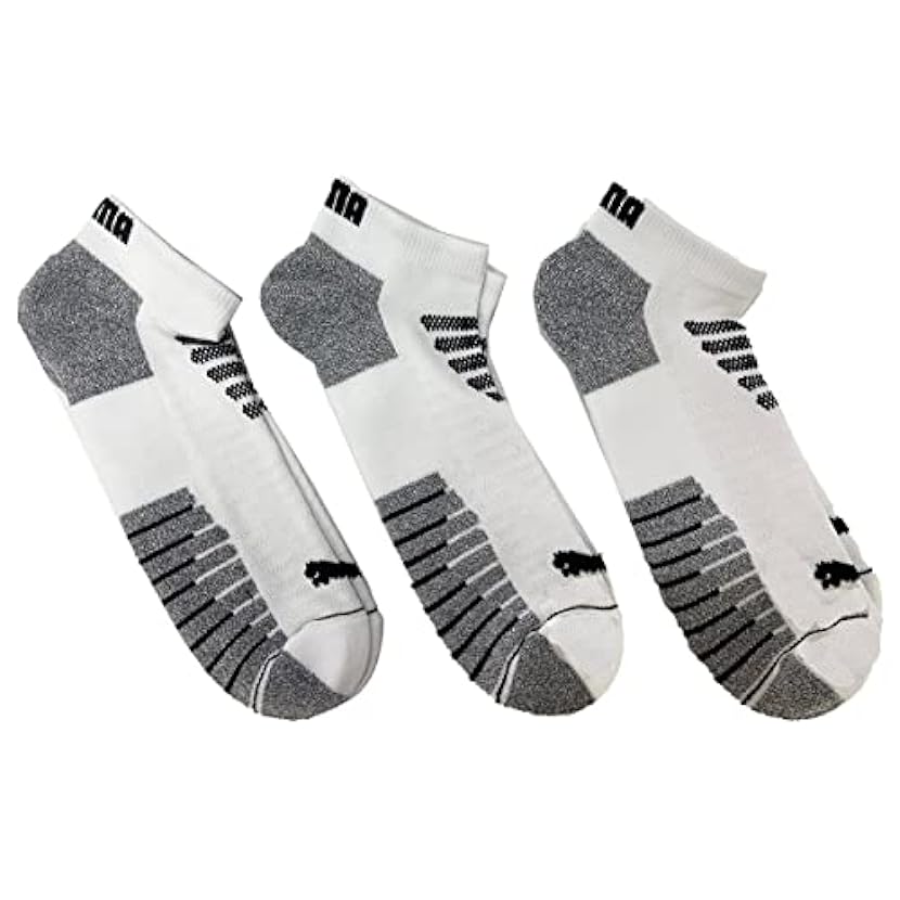 PUMA 3-Pack Men´s Half Terry Low Cut Ankle Socks (White/Black) 250223944