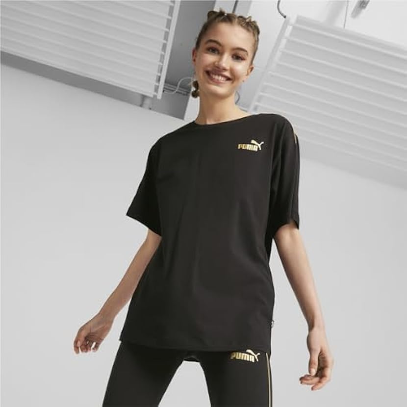 PUMA T-Shirt Ess+ Minimal Gold da Donna 818544184