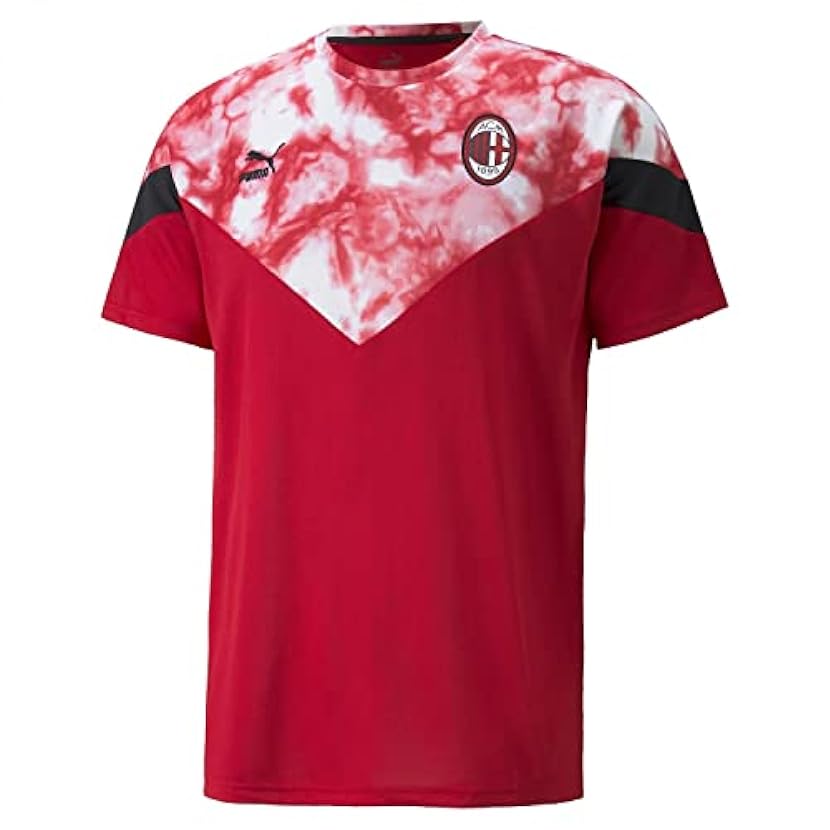 PUMA AC Milan Fanswear 2022-2023, Maglia, Tango Red-Bla