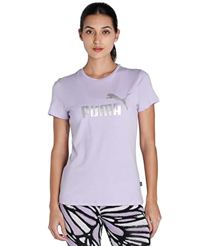 PUMA T-Shirt Essentials+ Metallic Logo Donna S Vivid Vi