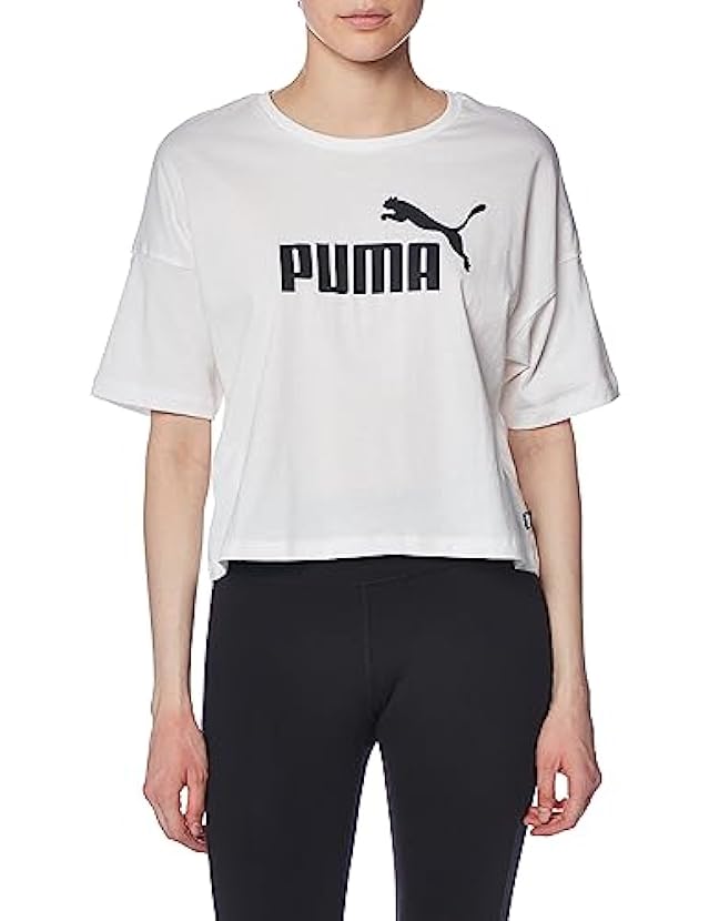 PUMA Essentials Cropped Logo Tee T-Shirt Donna 23268828