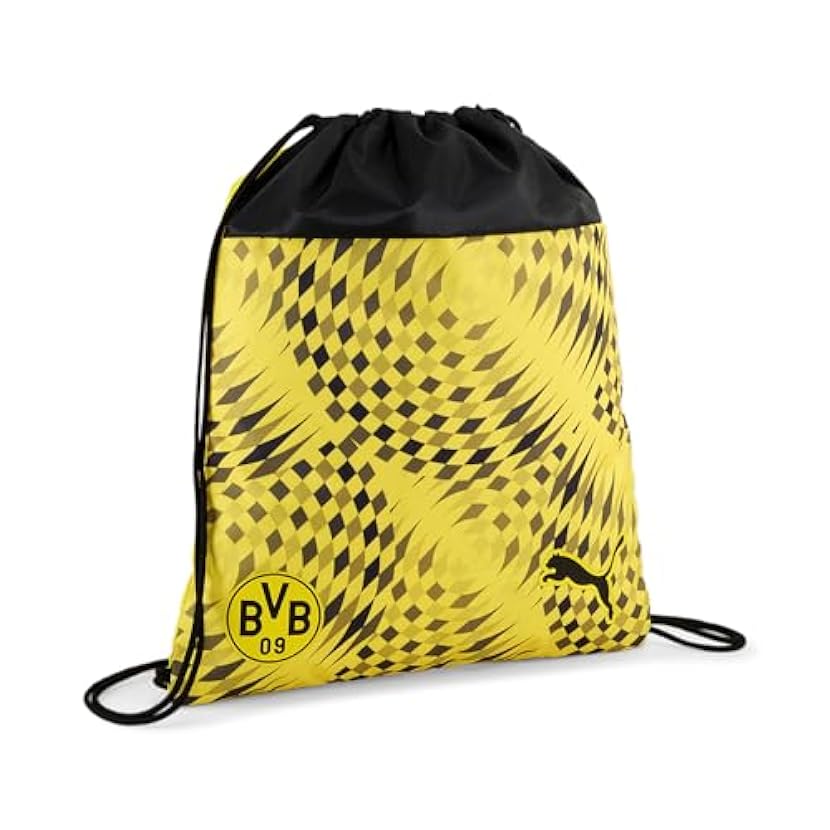 PUMA BVB Fan Gym Sack Cyber Yellow - Puma Black 0121882