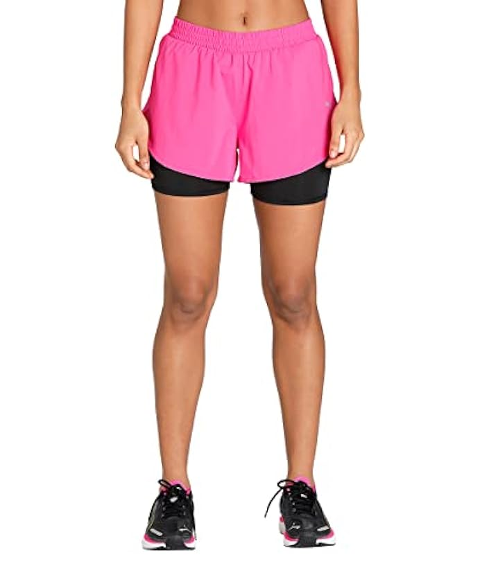 Puma Women Run Favorite Woven 2In1 3In Shorts Abbigliamento da Running Shorts Pink - Black 14 337178000