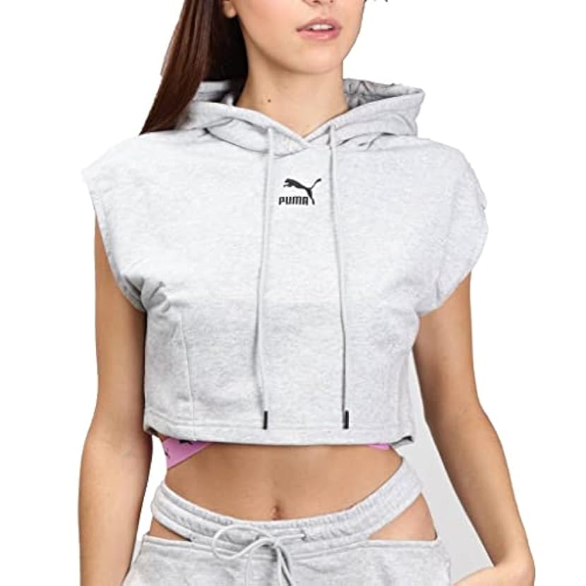 PUMA Dare To Hooded Cropped Vest Felpa Donna 722559147
