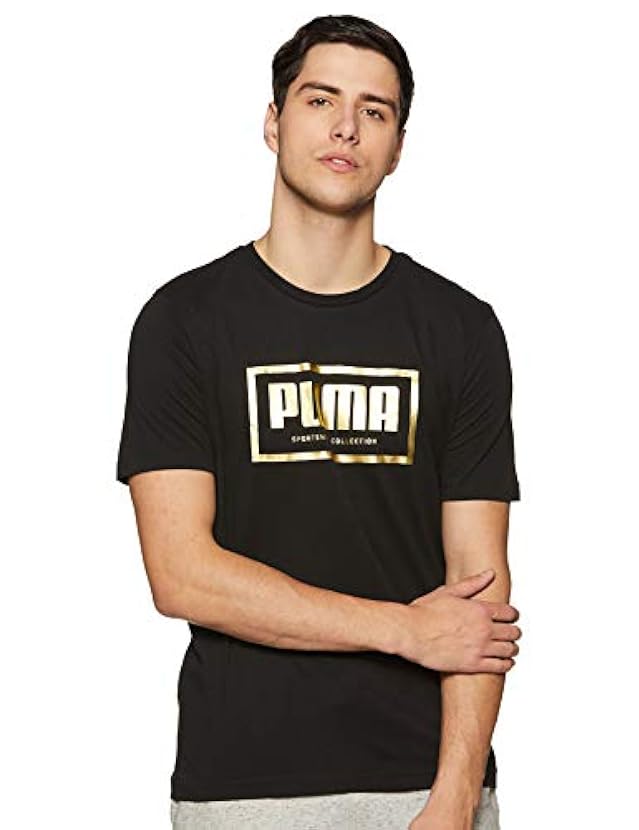 PUMA Holiday Graph T-Shirt, Nero, S Unisex-Adulto 68580