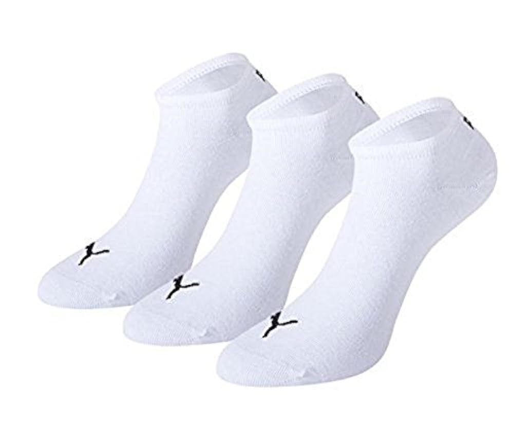 PUMA Mens 3 Coppia * Visibile Sneaker Socks 2-5 Unisex White 2 806572533