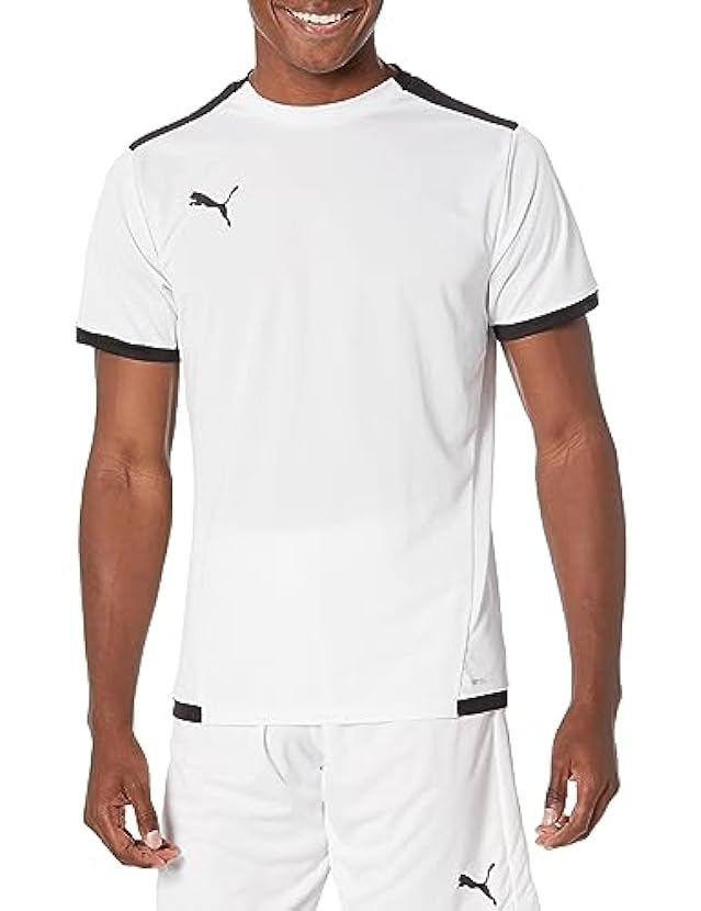 PUMA Maglia Squadra T-Shirt, Bianco, Nero, Ah23, M Uomo
