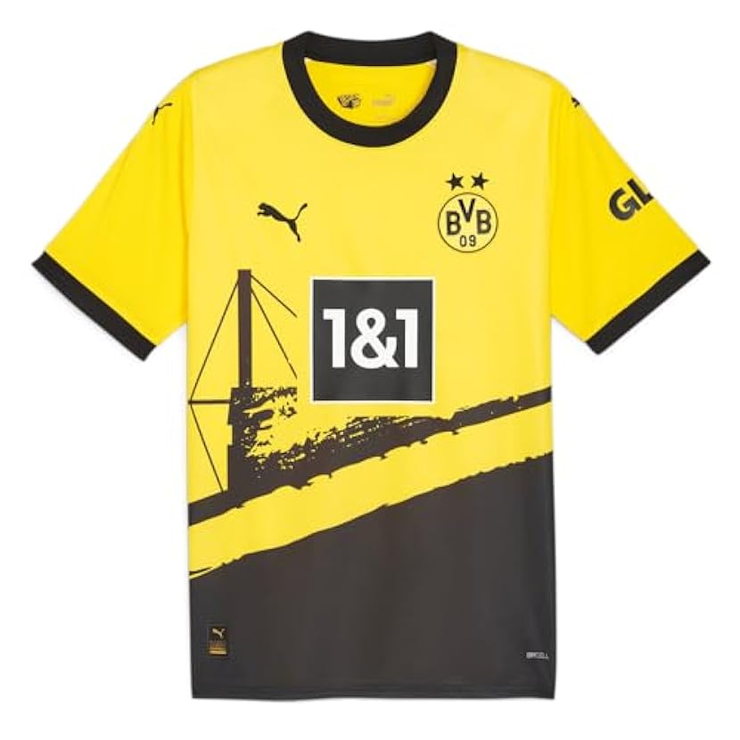 PUMA Borussia Dortmund BVB 23/24 Home Jersey (as1, Alpha, s, Regular, Regular) Yellow/Black 140821732