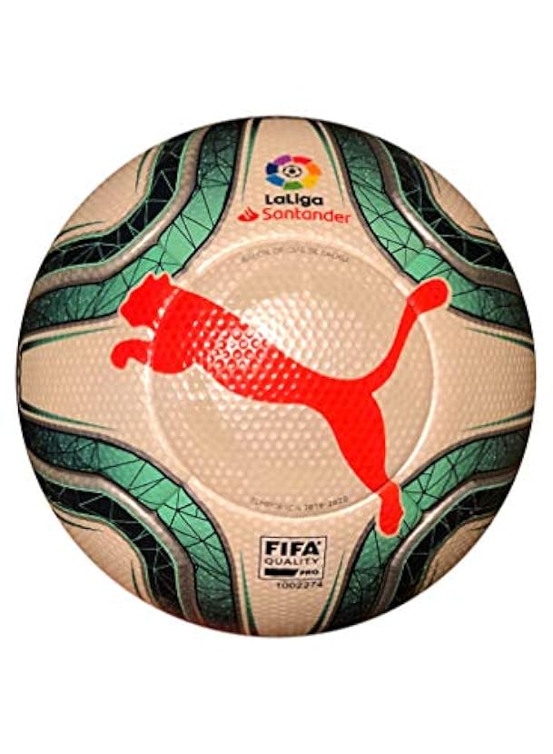 PUMA La liga Santander 2019/20 Official Match Ball White Green Glimmer FIFA Quality Pro 904504461