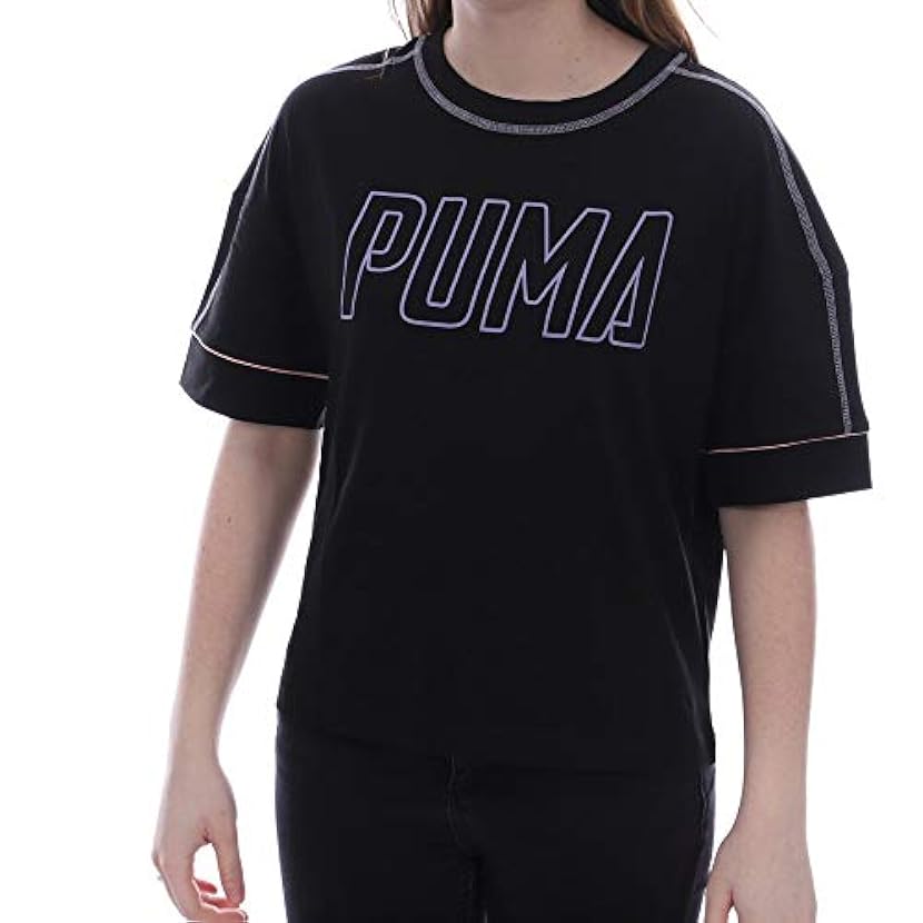 PUMA Tee Shirt Fitness Noir Femme Graphic Maglietta Don