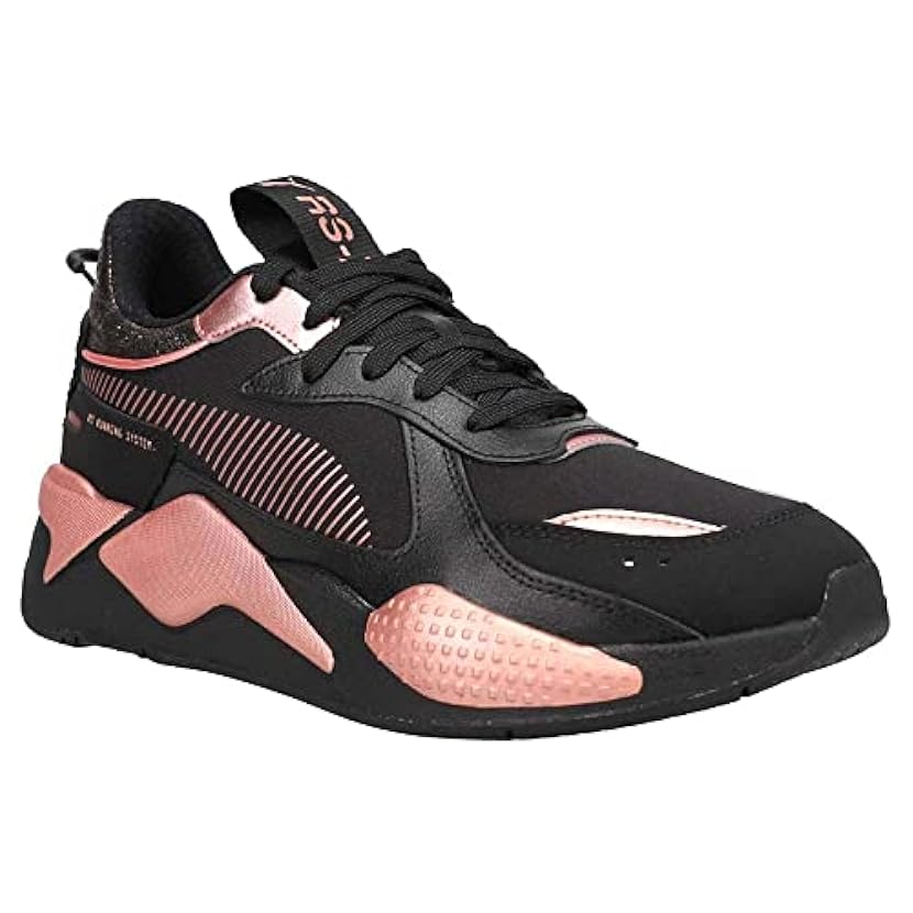 PUMA Da Donna Rs-X Nero Rose Lace Up Sneakers Scarpe Casual - Nero 569902102