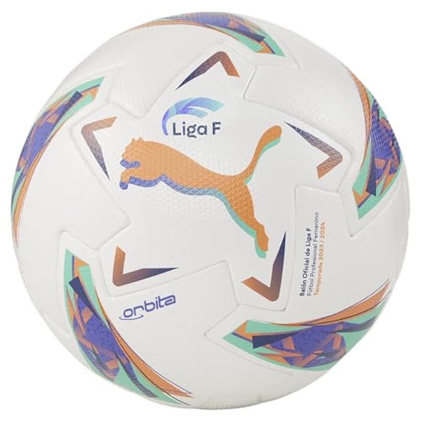 PUMA Pallone da calcio Orbita Liga F (FIFA Pro) 5 White Multi Colour 895184684