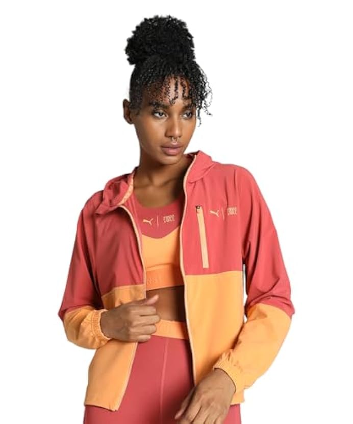 PUMA Women First Mile Woven Jacket Abbigliamento Da Running Running Jacket Red - Yellow 14 317542890