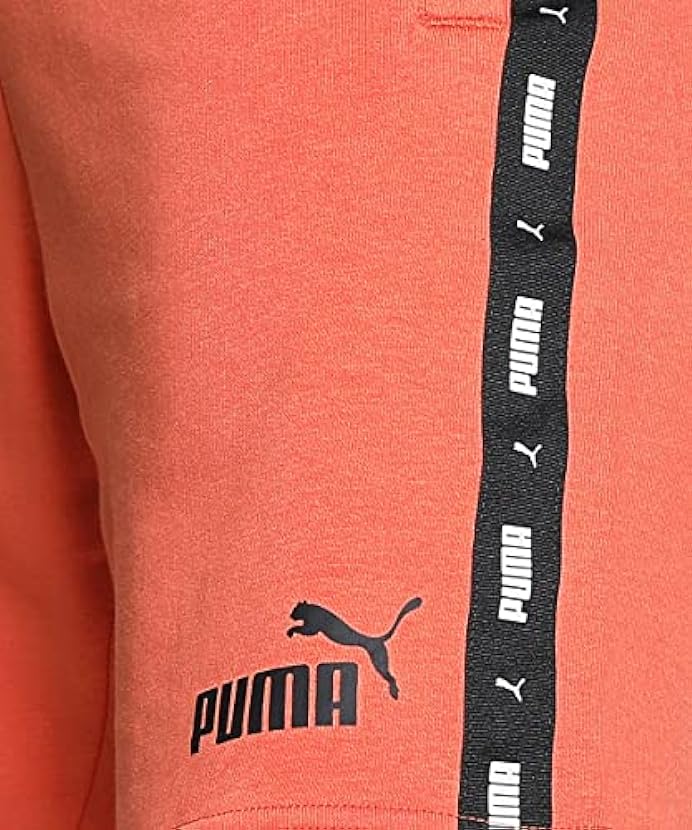PUMA Shorts Essentials+ Tape da Uomo M Chili Powder Orange 800693546